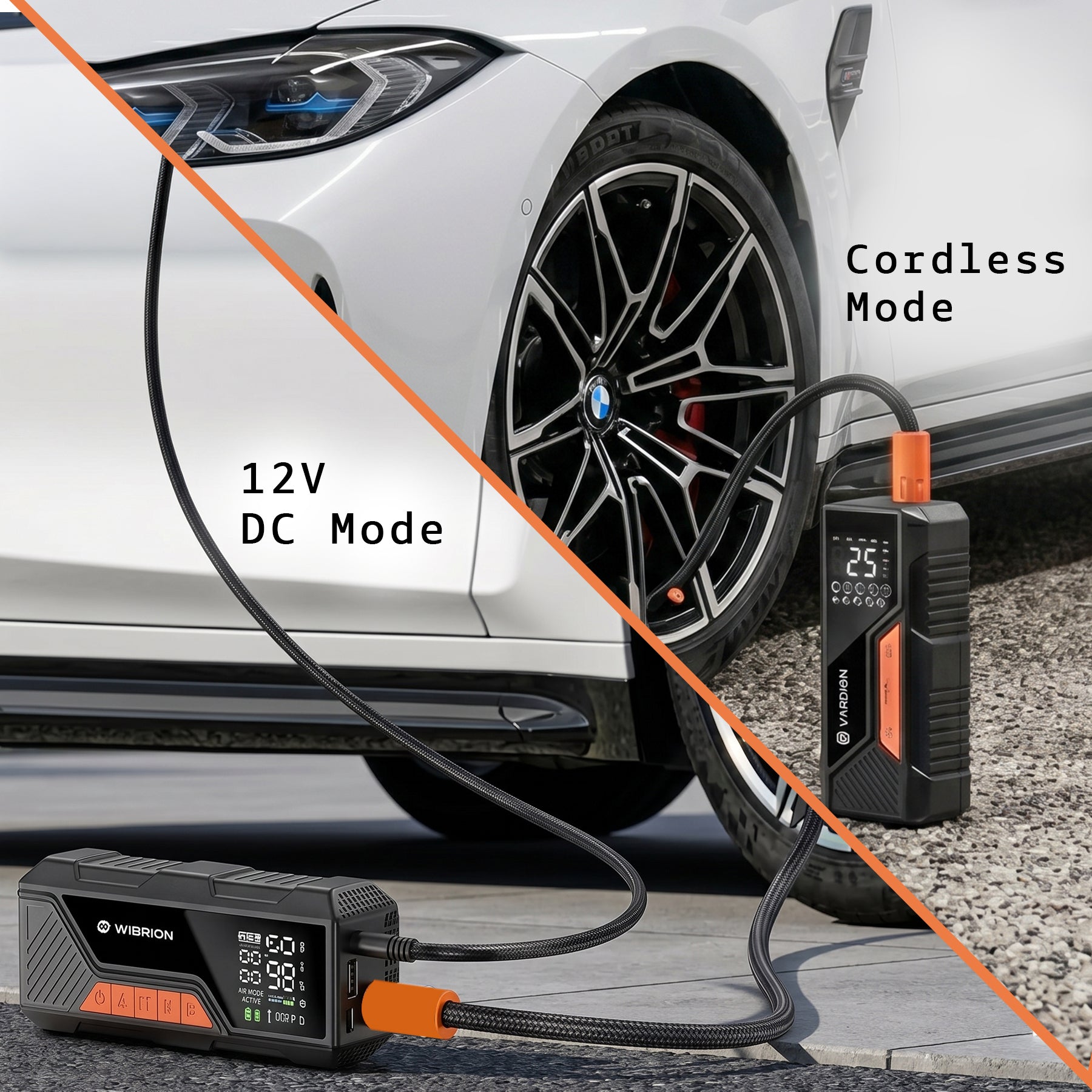 Wibrion Portable Tire Inflator Kit