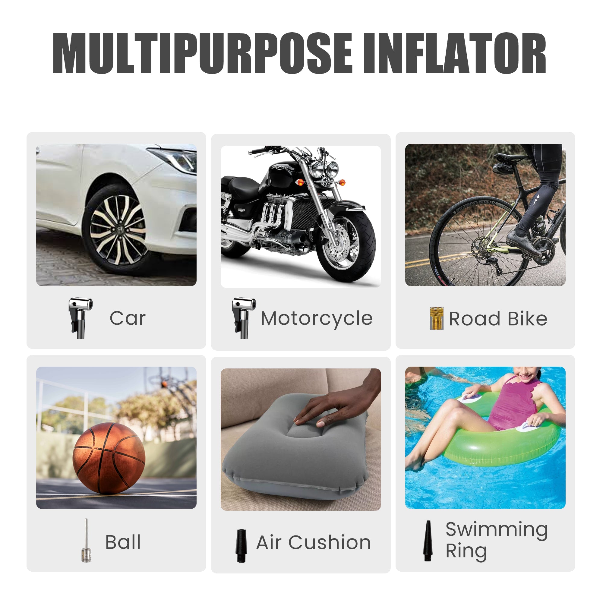 Wibrion Portable Tire Inflator Kit