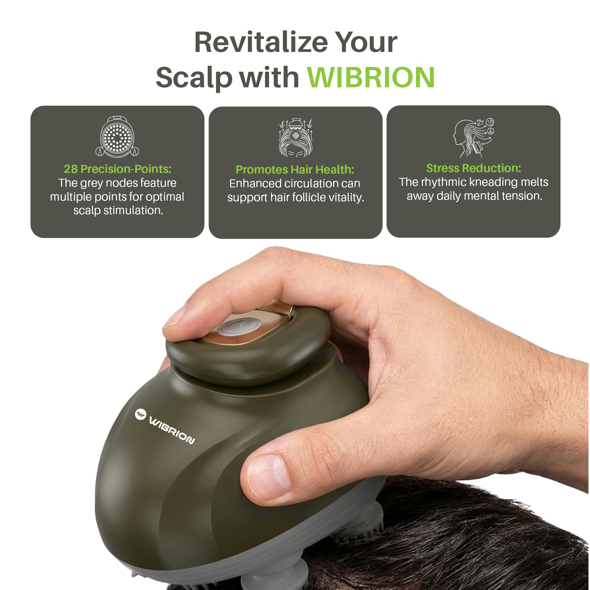 Smart Scalp Massager for Stress Relief & Relaxation
