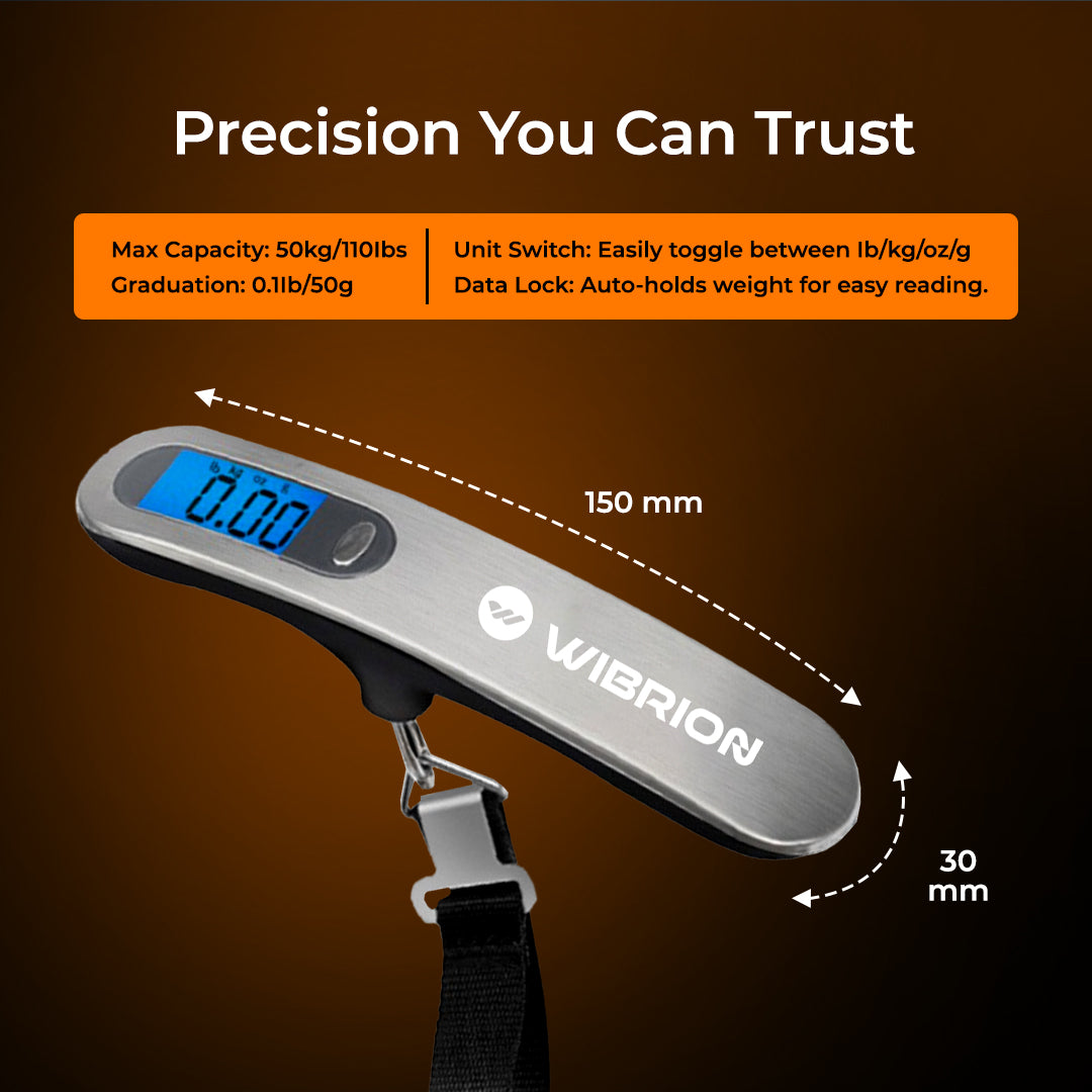 WIBRION Luggage Weighting Scale – 50 kg