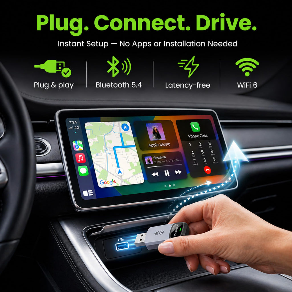 Wibrion Wireless CarPlay & Android Auto Adapter