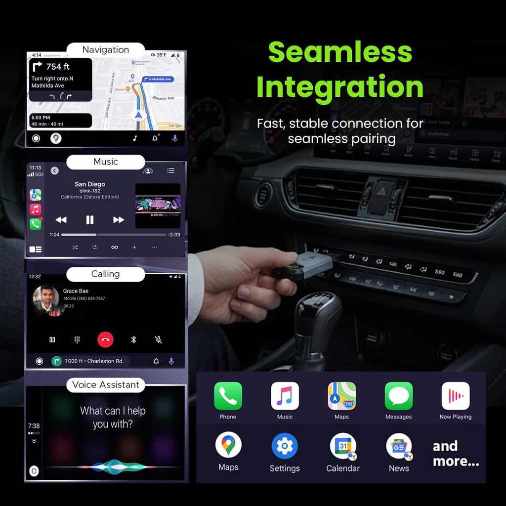 Wibrion Wireless CarPlay & Android Auto Adapter