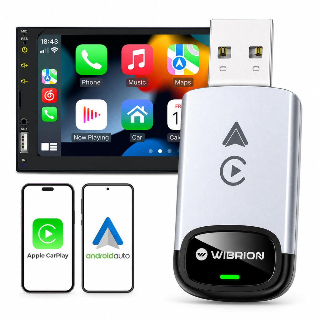 Wibrion Wireless CarPlay & Android Auto Adapter